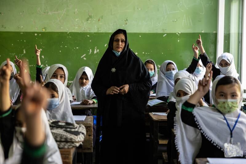 Arezu Atahi has been a teacher for the past 35 years, working in neighbouring Pakistan when the Taliban were previously in power.