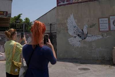 Banksy's West Bank series have become a popular place to visit for tourists.