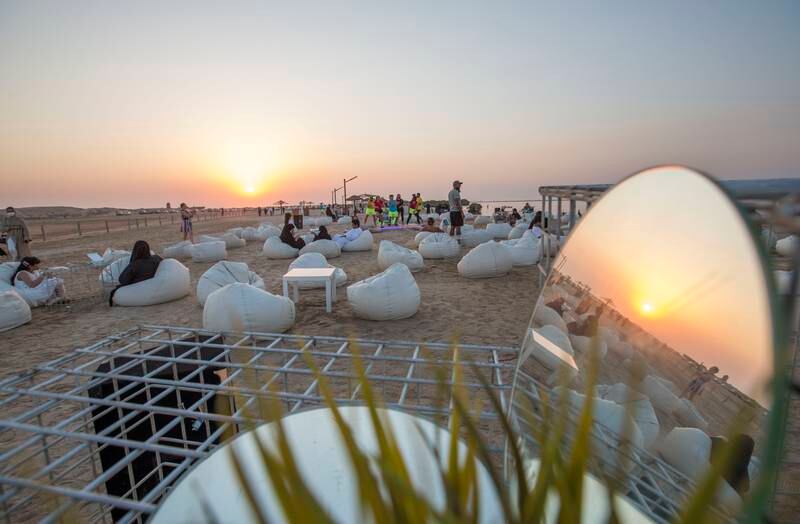Not A Space In The Wild is Umm Al Quwain's beachside hangout, offering entertainment, mangrove swimming and incredible sunsets all summer long