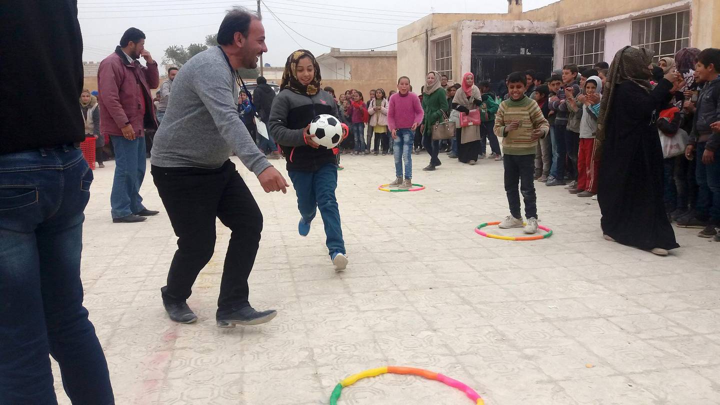 Together for Algarnya Children's Centre in Raqqa, Syria. Courtesy Mahmoud Al Mabrook