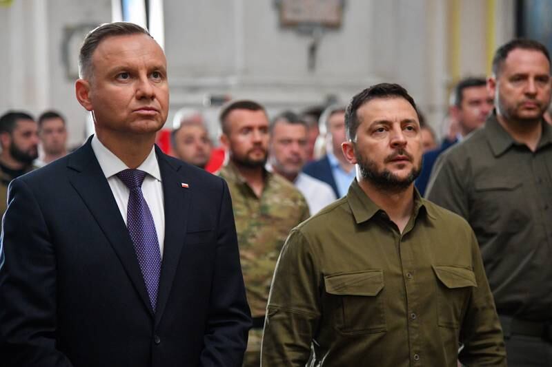 Ukrainian and Polish leaders mark Second World War massacres