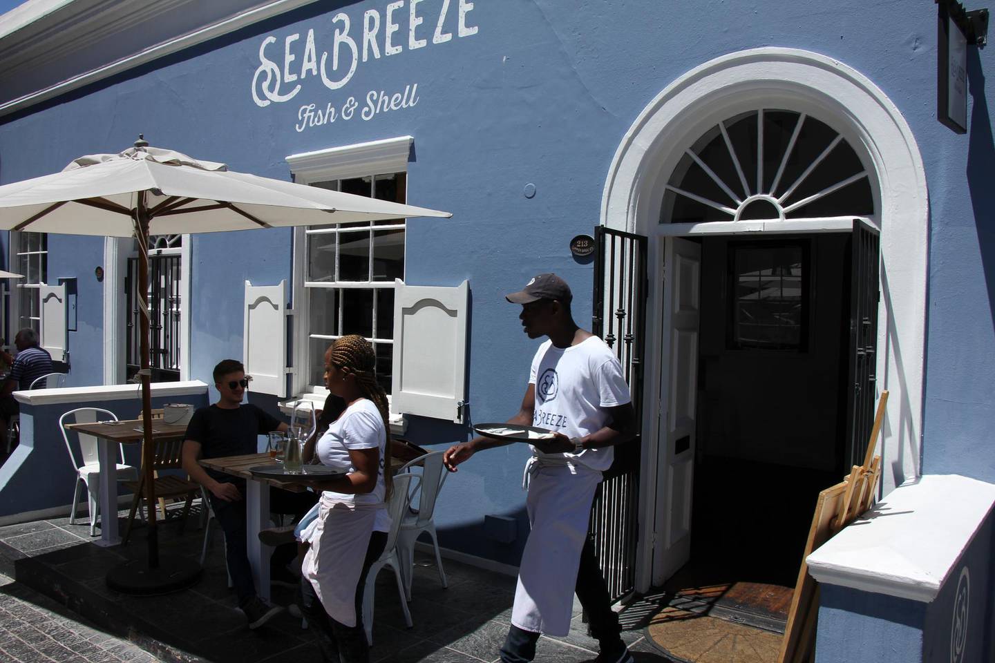 Sea Breeze restaurant in Cape Town. John Brunton