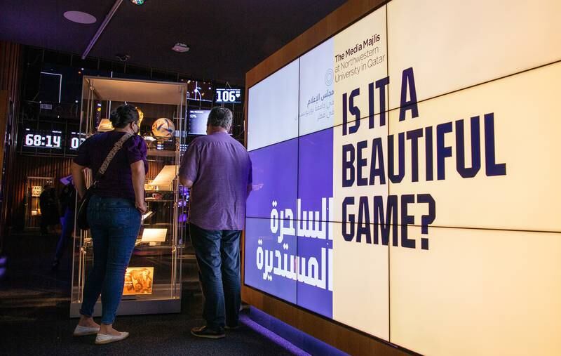 Ahead of the upcoming Fifa World Cup Qatar, the exhibition delves into the social and political nuances of football.