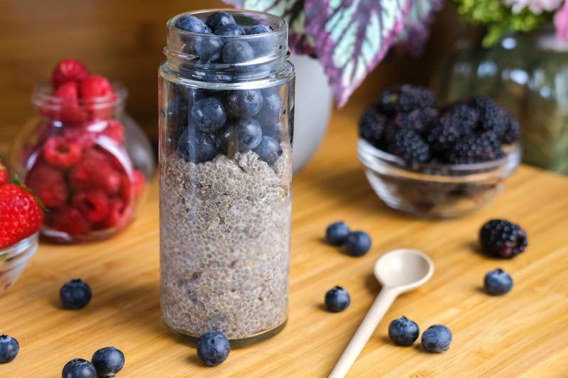 Chia and berry breakfast from Be More Keto 