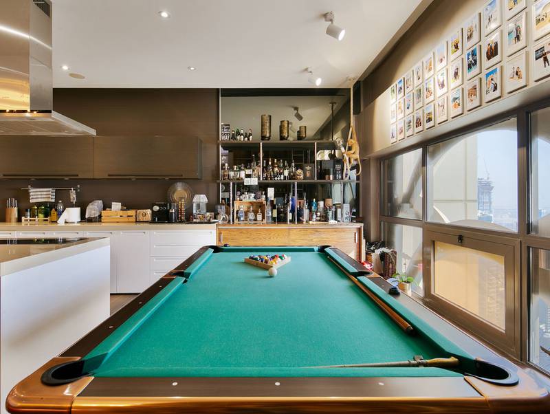 A pool table comes with the property - perfect for socialising.