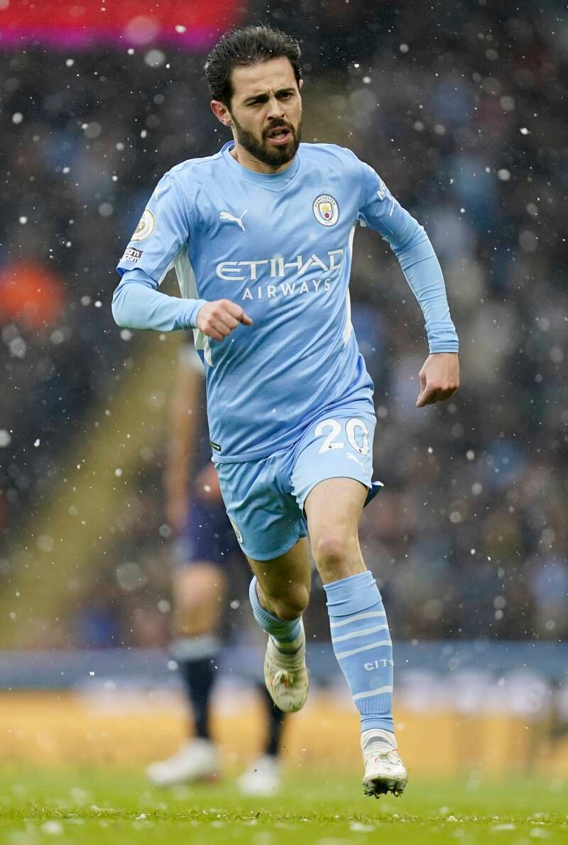 Bernardo Silva 8 - Involved in City’s best-attacking build-ups and was always an option for players being crowded out by the opposition. EPA