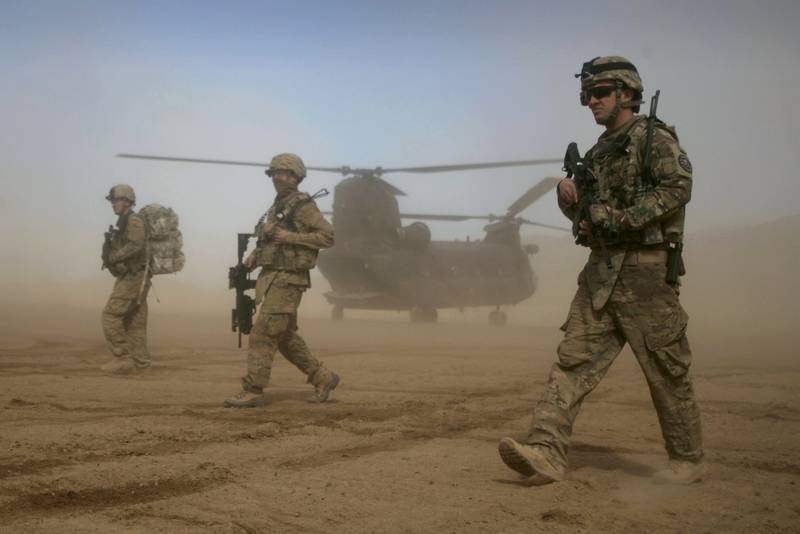 In this 2012 photo, US soldiers patrol west of Kabul, Afghanistan. The US has now ended the nearly 20-year war in Afghanistan as the Taliban recapture much of the country. AP
