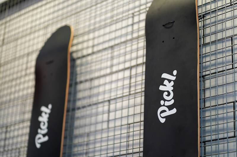 There are also Pickl skateboards on offer
