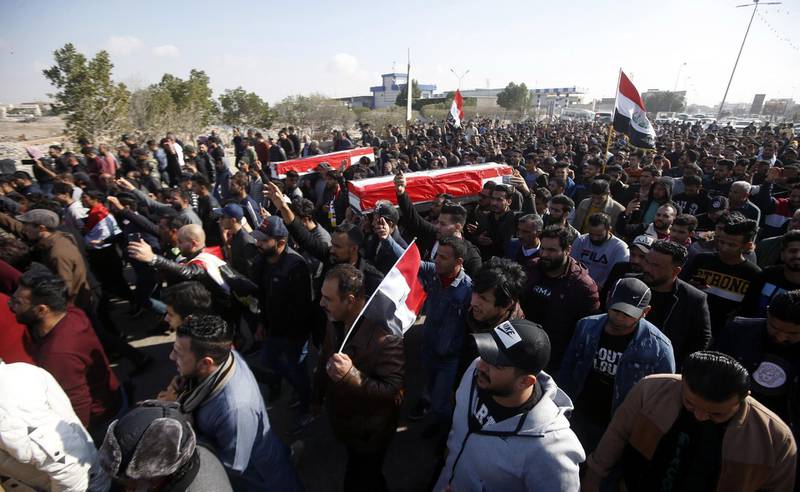 Unknown gunmen opened fire on a car carrying Dijlah TV reporter Ahmad Abdessamad and camera operator Safaa Ghali, who were covering protests in the southern Iraqi city of Basra on 10 January 2020, Iraqi Journalists Syndicate said. EPA