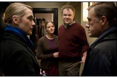 From left, Kate Winslet, Jodie Foster, John C Reilly and Christoph Waltz in Carnage.