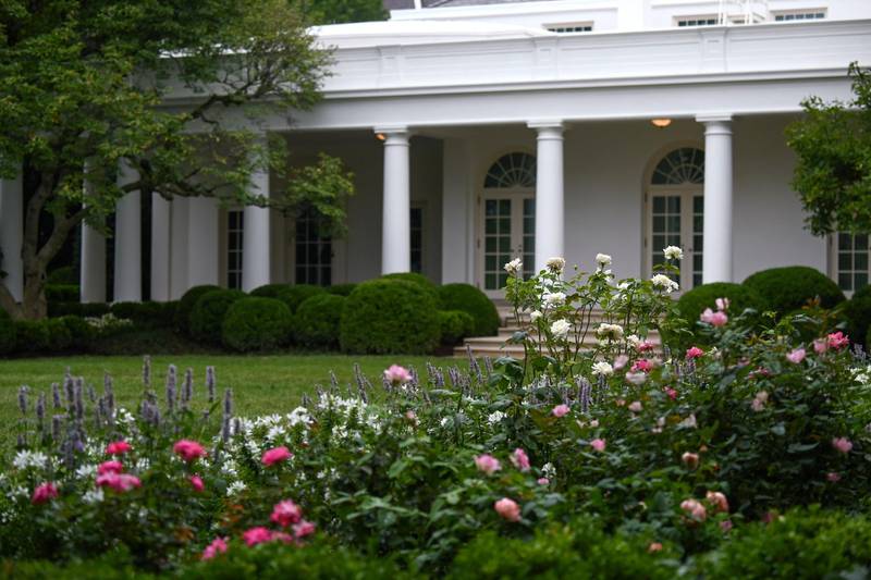 A general view of the renewed White House Rose Garden, from where first lady Melania Trump will address the Republican National Convention on August 25, during a media preview hosted by her office in Washington, D.C., U.S. August 22, 2020. REUTERS/Erin Scott