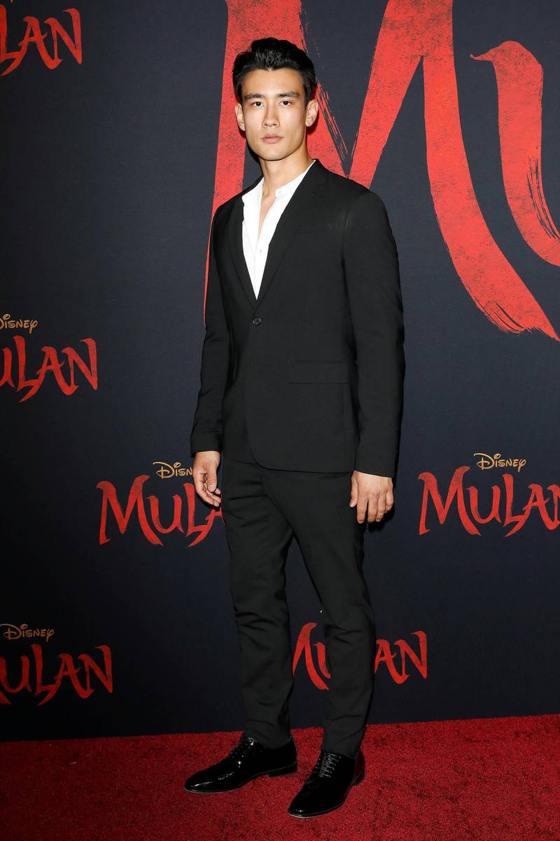 Alex Landi at the world premiere of Disney's 'Mulan' at the Dolby Theatre in Hollywood on March 9, 2020. EPA