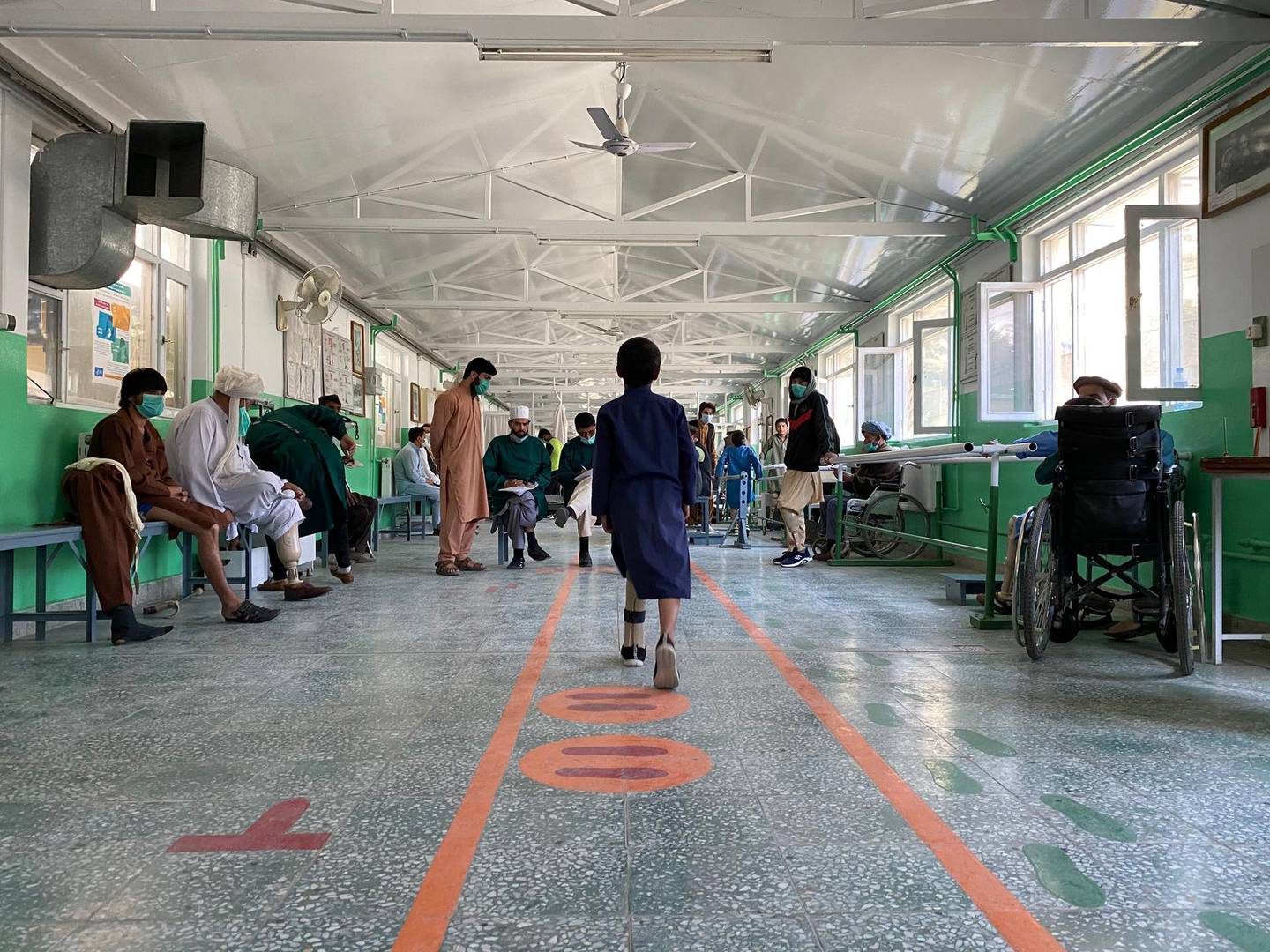 ICRS's orthopedic center in Kabul where they treat children with polio. Hikmat Noori for The National