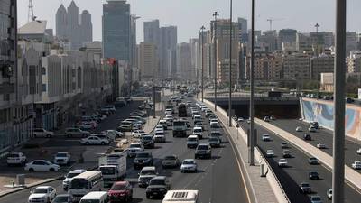 Roads are quiet in the capital but less so in Dubai and Sharjah. The National