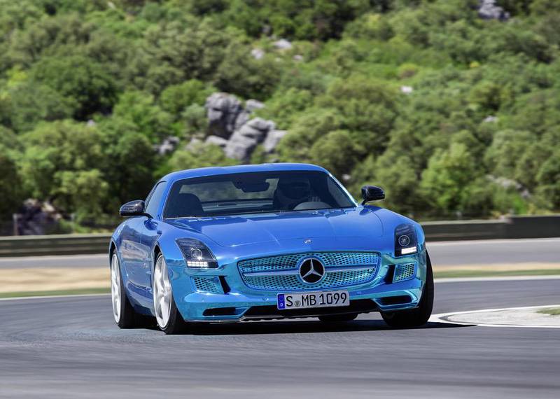 Mercedes Benz SLS AMG Electric Drive deliveries to the UAE are expected to begin before the year ends. Courtesy Global Communications Mercedes-Benz Cars