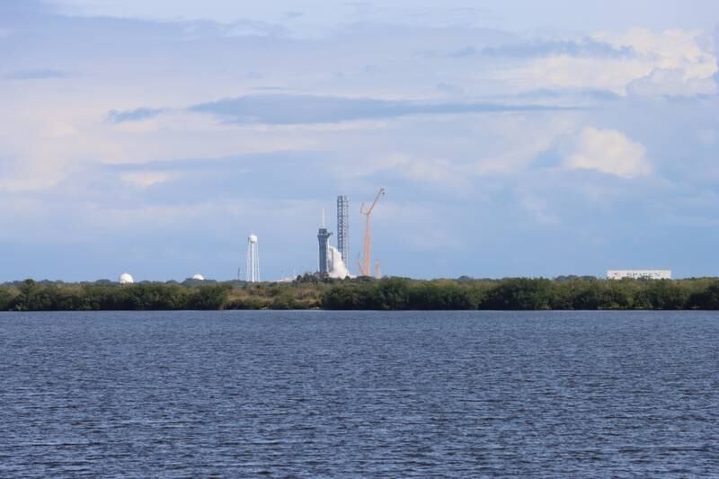 A Falcon 9 rocket lifts off in Florida. Sarwat Nasir / The National