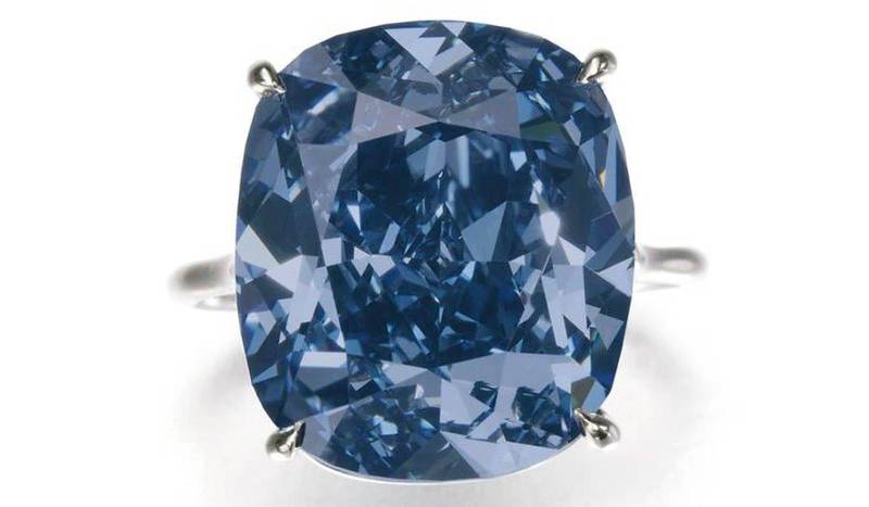 The Blue Moon Of Josephine was sold by Sotheby's Geneva for $48.5 million in 2015. Photo: Sotheby's