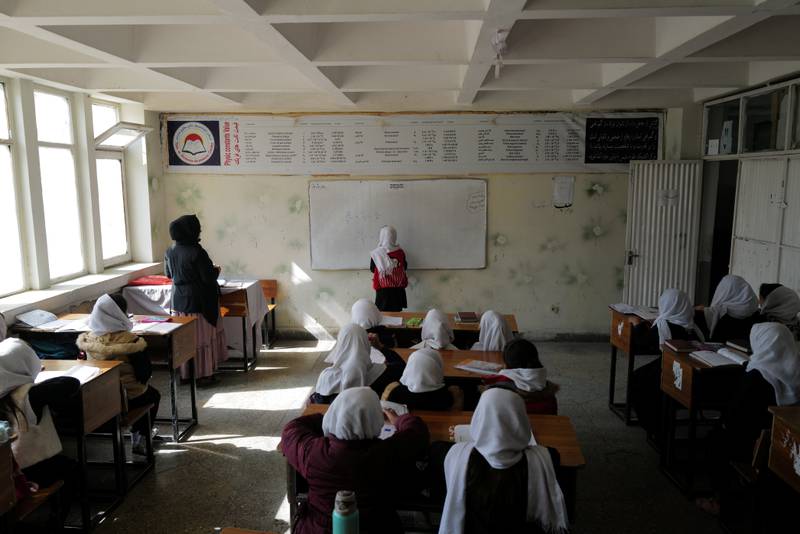 Afghan authorities acknowledged the right of girls to attend primary and secondary education up to grade twelve, and the need for female teachers to continue in their posts. Reuters