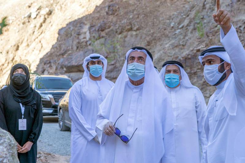 Dr. Sheikh Sultan bin Muhammad Al Qasimi, Supreme Council Member and Ruler of Sharjah, launched Thursday morning, a qualitative environmental initiative represented in planting a number of mountains located on Sharjah-Khorfakkan Road with several kinds of long-living trees that are commensurate with the prevailing nature of that region. Wam