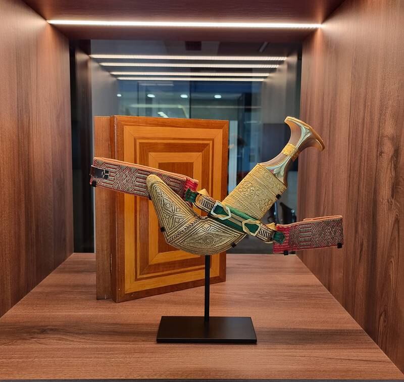 The Khanjar Dagger was presented to Sirdhana by Sheikh Rashid bin Saeed, former Ruler of Dubai, in 1970. Photo: P&O Heritage / DP World