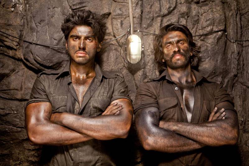 Ranveer Singh and Arjun Kapoor in Gunday. Courtesy Yash Raj Films