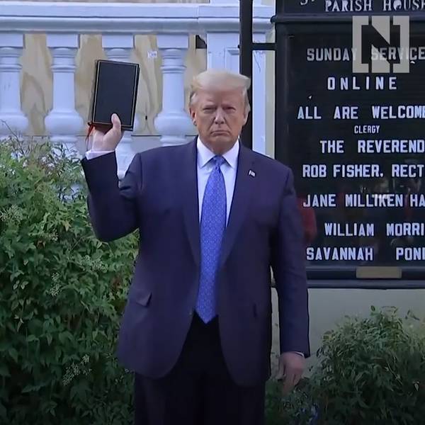 Trump criticised for church photo-op during George Floyd protests