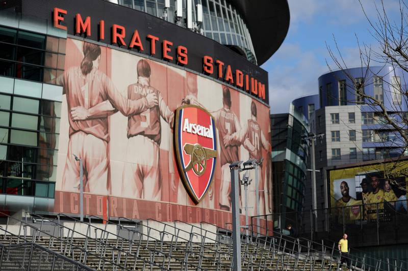 14. Arsenal - 3251 points. The Emirates Stadium in London. AFP
