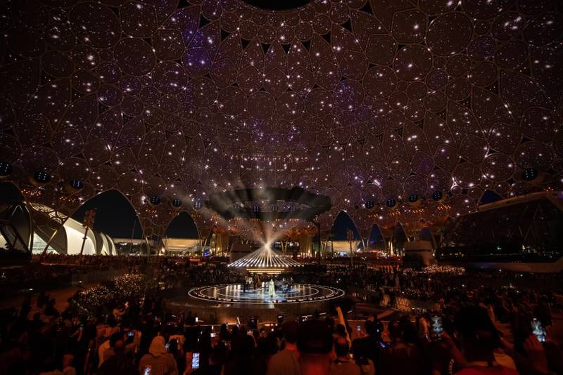 Infinite Nights: Alicia Keys at Al Wasl.  Photo: Expo 2020 Dubai