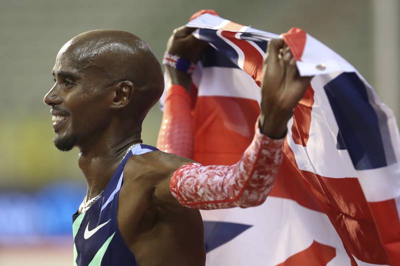 Sir Mo Farah is a hero in the UK after winning four golds at two Olympics. AP