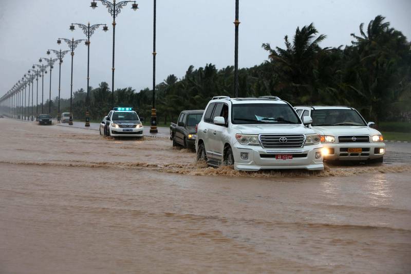 Rain has lashed Salalah non-stop for several hours. Mohammed Mahjoub / AFP Photo