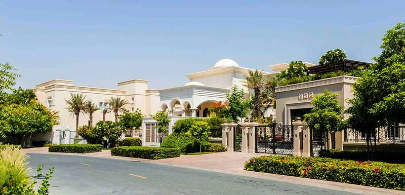 Villa prices in Emirates Hills fell 13.6 per cent in November. Courtesy of Bayut