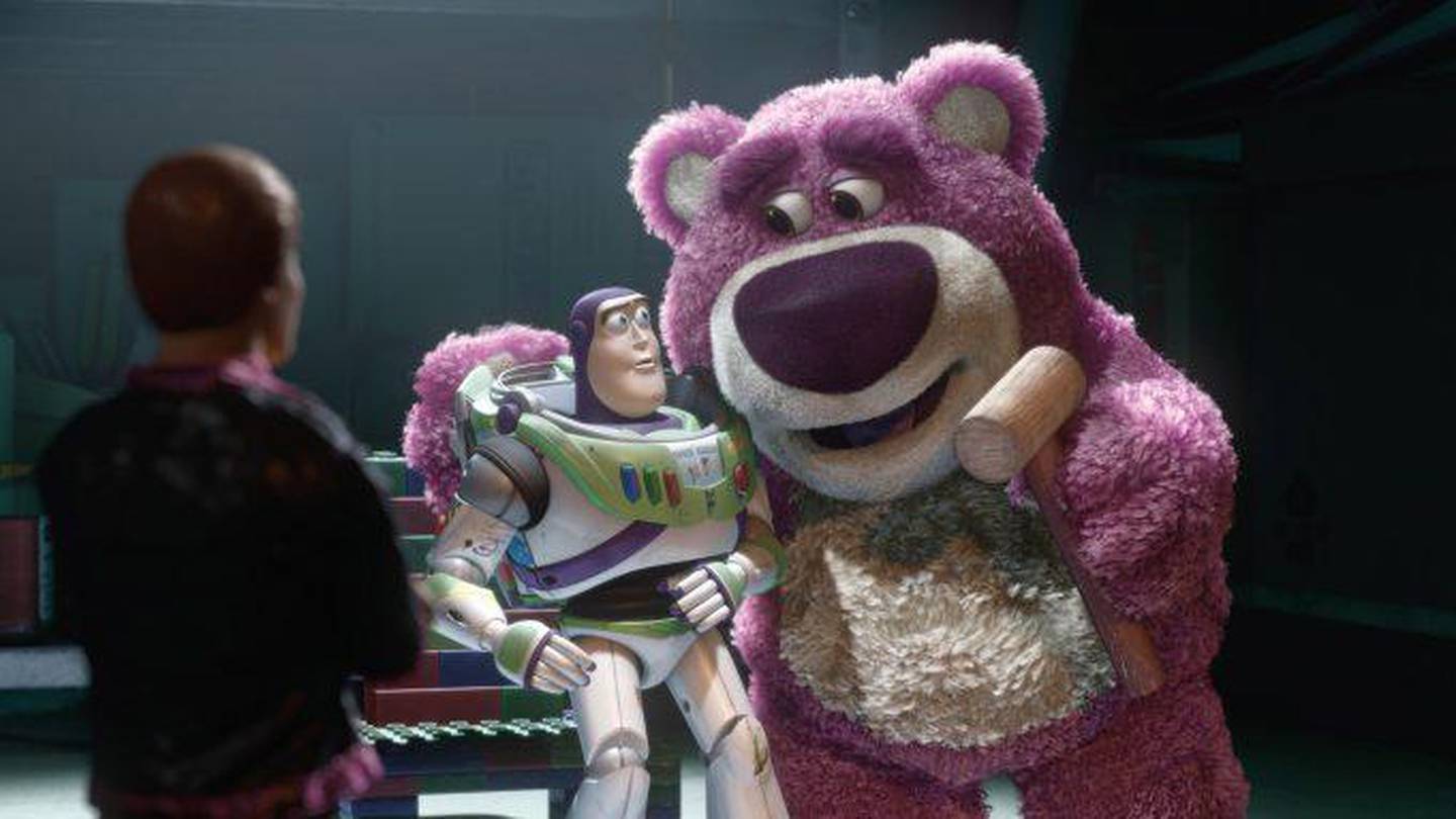 More recently, Ned Beatty voiced purple teddy bear Lotso in 'Toy Story 3'. Courtesy Disney 