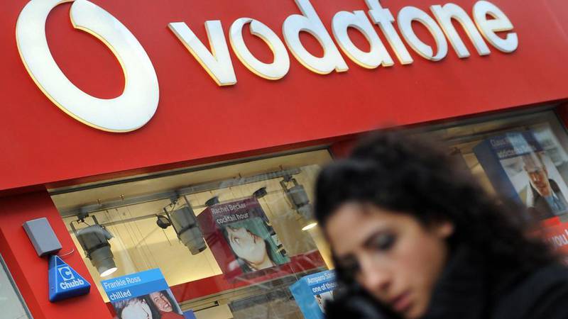 A Vodafone store in London. The company has warned that UK’s leadership in 5G will be lost if mobile operators are forced to spend time and money replacing the existing equipment. EPA