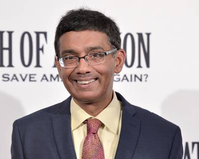 WASHINGTON, DC - AUGUST 01: Dinesh D'Souza attends the DC premiere of his film, "Death of a Nation," at E Street Cinema on August 1, 2018 in Washington, DC.   Shannon Finney/Getty Images/AFP