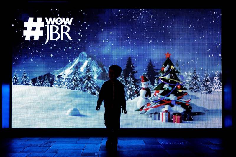 A wintry scene down in JBR. Courtesy Dubai Retail