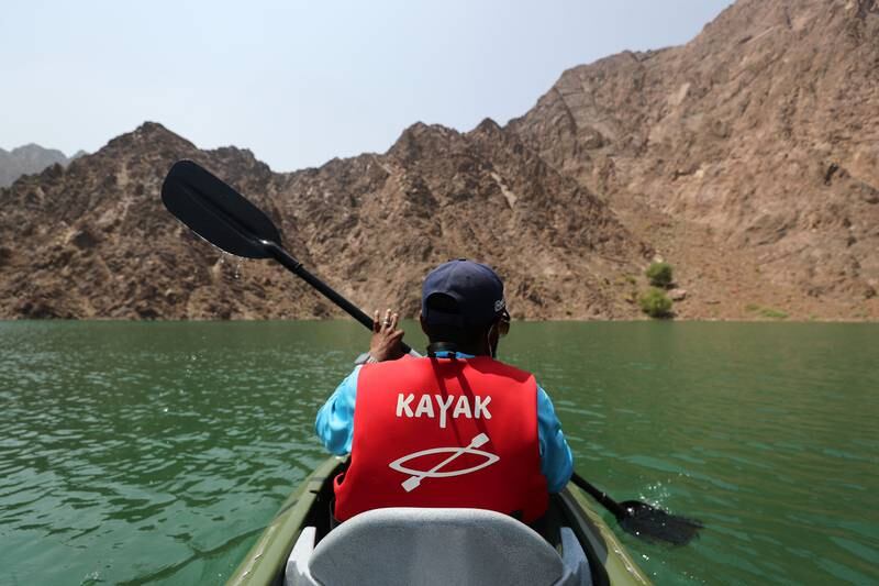 Unlimited kayaking in Hatta costs just Dh60 for a single kayak. Chris Whiteoak / The National