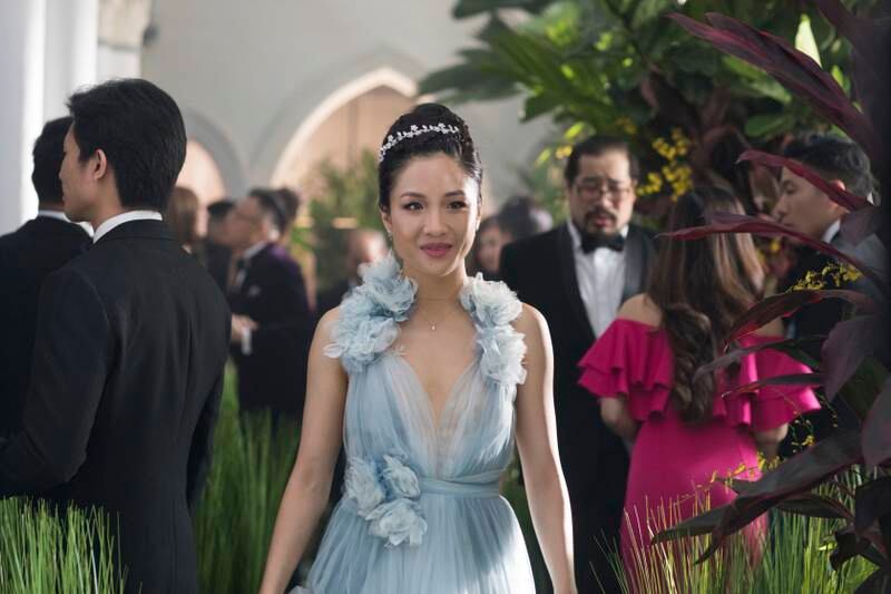This image released by Warner Bros. Entertainment shows Constance Wu in a scene from the film "Crazy Rich Asians." (Sanja Bucko/Warner Bros. Entertainment via AP)