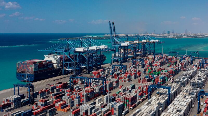 Jeddah port. Saudi Arabia’s non-oil exports rose 27 per cent to $7.44bn in May. Photo: Red Sea Gateway Terminal