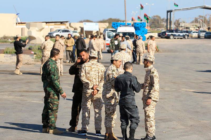 Forces loyal to Libya's UN-backed unity government arrive in Tajura, a coastal suburb of the Libyan capital Tripoli from their base in Misrata. AFP