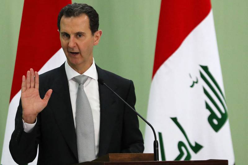 Syria's President Bashar Al Assad is calling for funds for support against western sanctions. AFP
