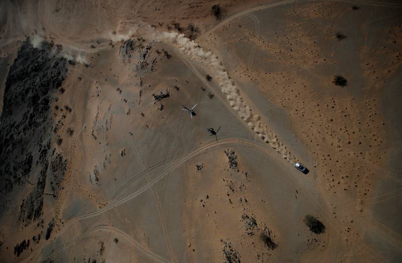 A competitor during Stage 1 of the Dakar Rally between Ha'il and Jeddah in Saudi Arabia on Saturday, January 1. Reuters