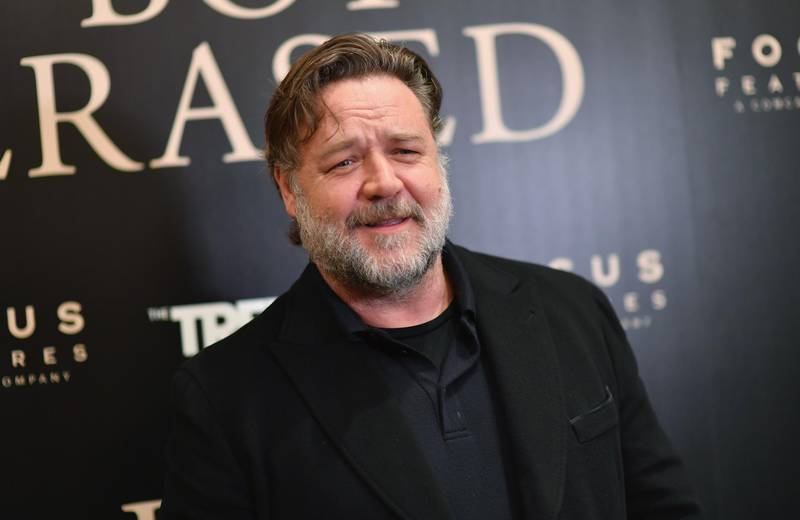 New Zealand actor Russell Crowe attends the special screening of 'Boy Erased' at The Whitby Hotel Theater on October 22, 2018 in New York City. (Photo by Angela Weiss / AFP)