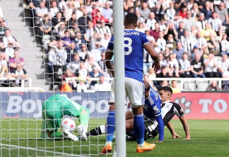 LEICESTER RATINGS: Kasper Schmeichel - 5: Rare error from Dane after getting ball caught between his legs allowing Guimaraes to poke home leveller. Little else to do on quiet afternoon for goalkeepers. Getty