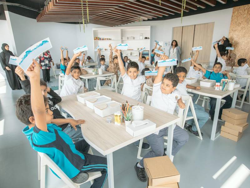 School children visit the Expo Dubai 2020 site. Courtesy Expo 2020 Dubai