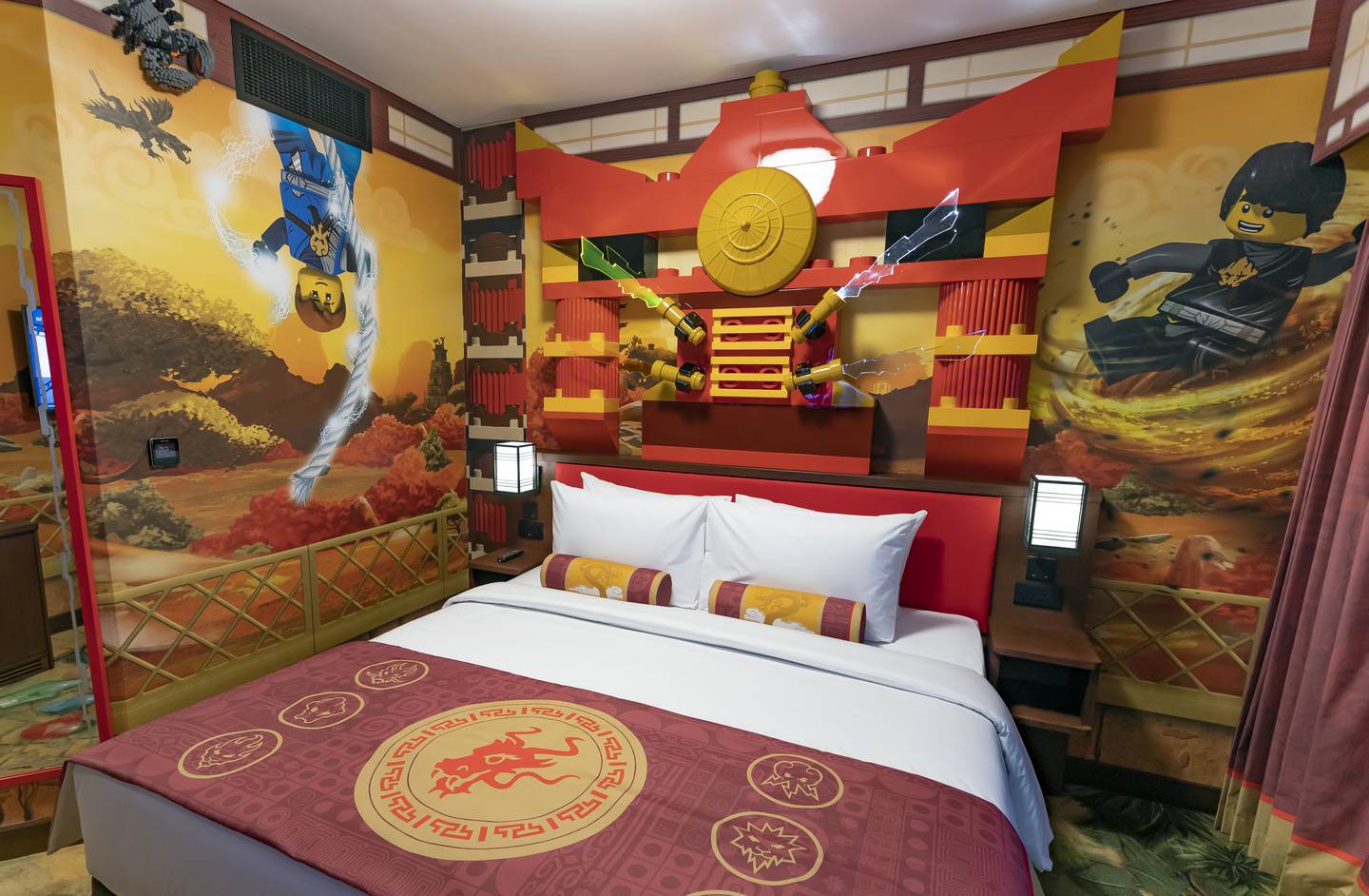 A Ninjago-themed room at Legoland Hotel in Dubai. Chris Whiteoak / The National