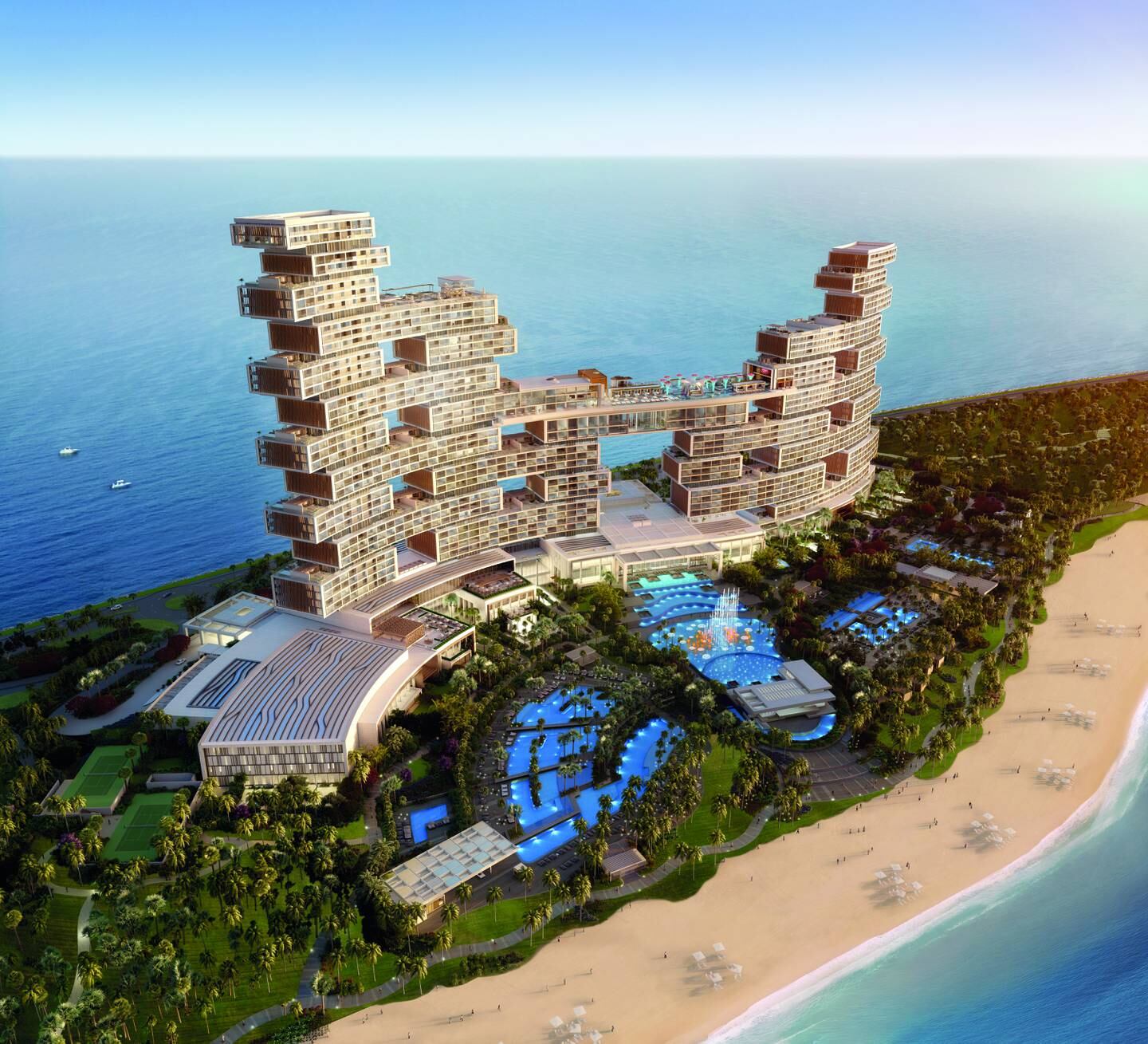 Atlantis The Royal, is set to open in the first quarter of 2022 after its original opening date was pushed back few times. Photo: Kerzner / Atlantis