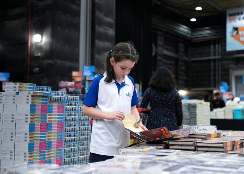 DUBAI, UNITED ARAB EMIRATES. 9 OCTOBER 2019. Big Bad Wolf book sale 2019.(Photo: Reem Mohammed/The National)Reporter:Section: