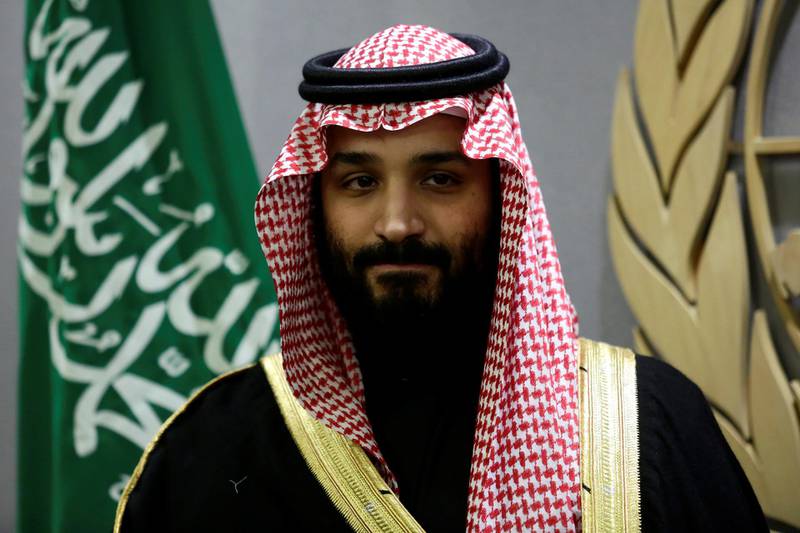 Saudi Arabia's Crown Prince Mohammed bin Salman is seen during a meeting with UN Secretary-General Antonio Guterres at the United Nations headquarters in the Manhattan borough of New York City. Amir Levy / Reuters
