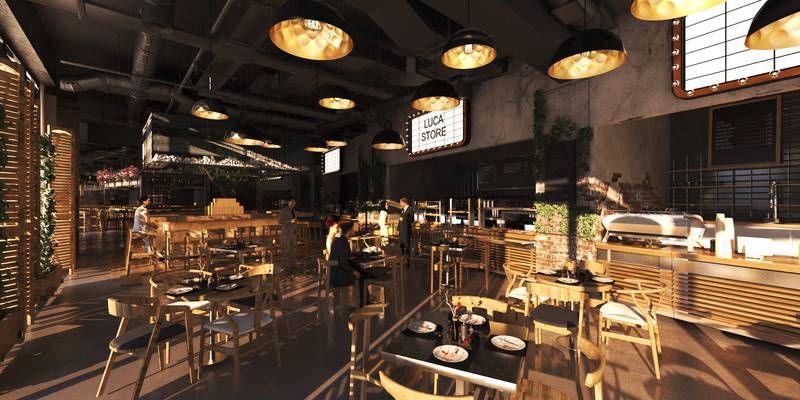 The casual space will house vendors specialising in different cuisines, from American to Asian.