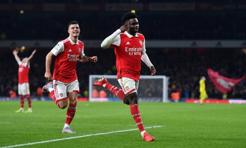 RW: Bukayo Saka (Arsenal): Scored an absolute stunner to hand Arsenal a 2-1 lead against United and posed a threat down the right wing all match. The England international is an incredible talent, and ominously for the rest of the league, will only get better. EPA